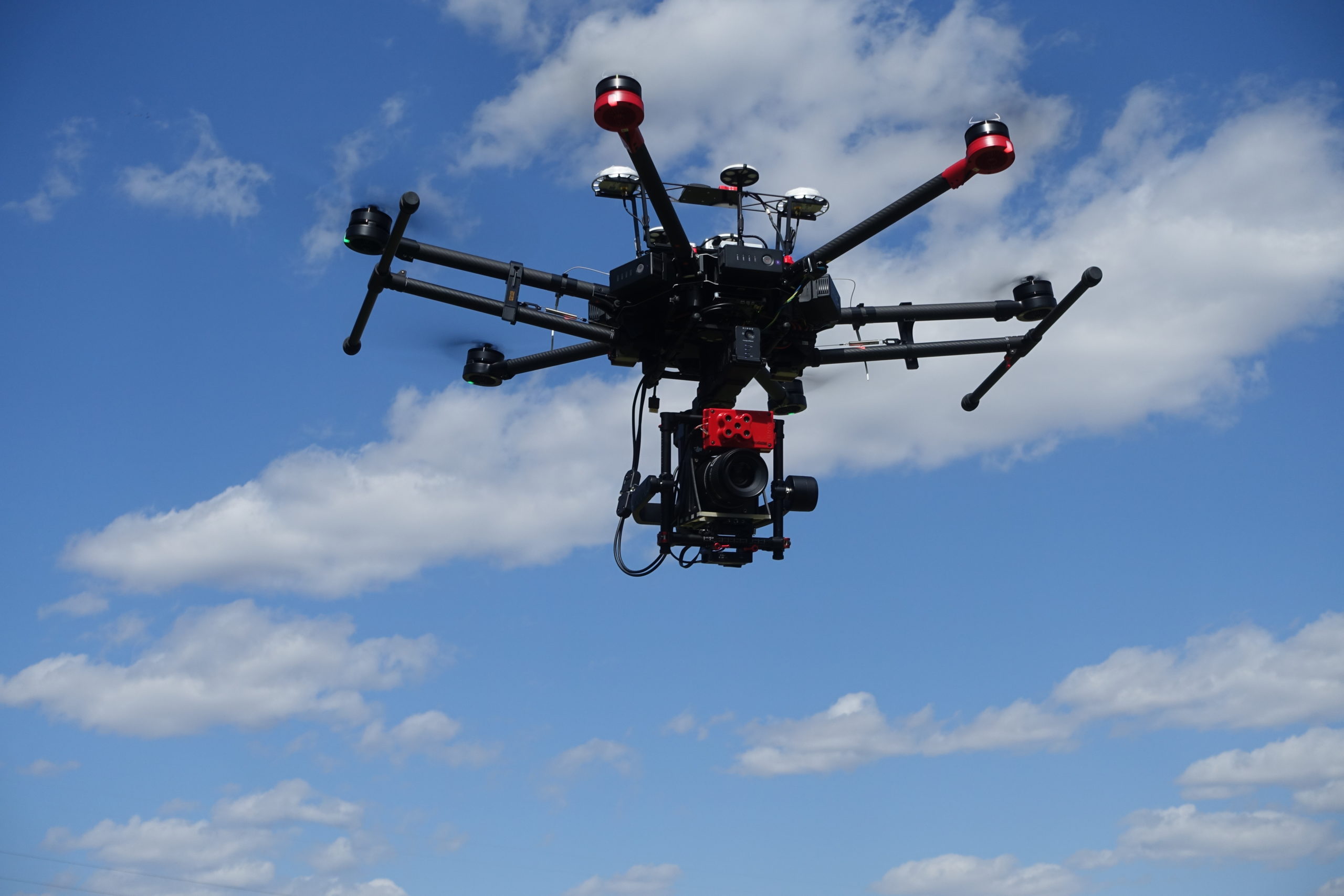 Drone equipped for geospatial data collection