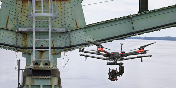 Drone bridge inspection video thumbnail