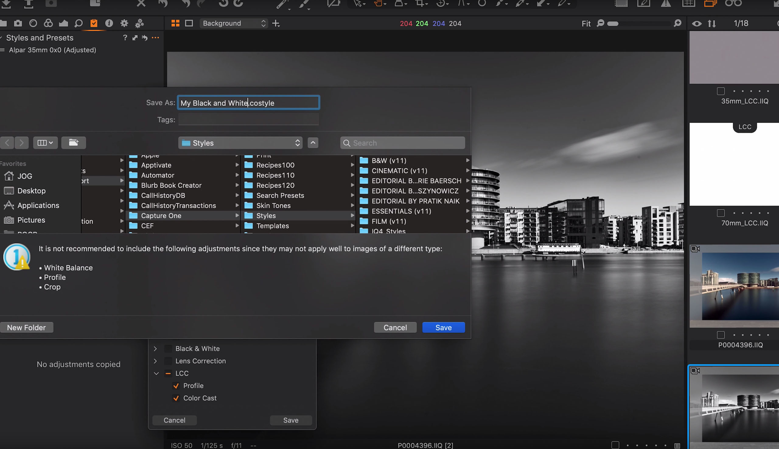 How to upload an IQ Styles into the IQ4 Digital Back Phase One Corporate