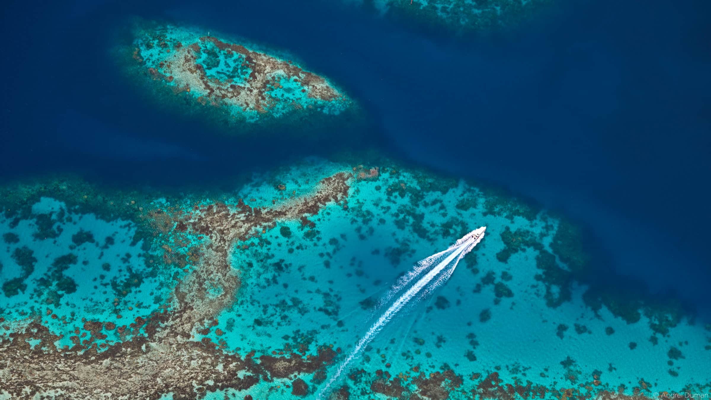 High-Resolution Imagery of a coral reef with a boat using Phase One Cameras