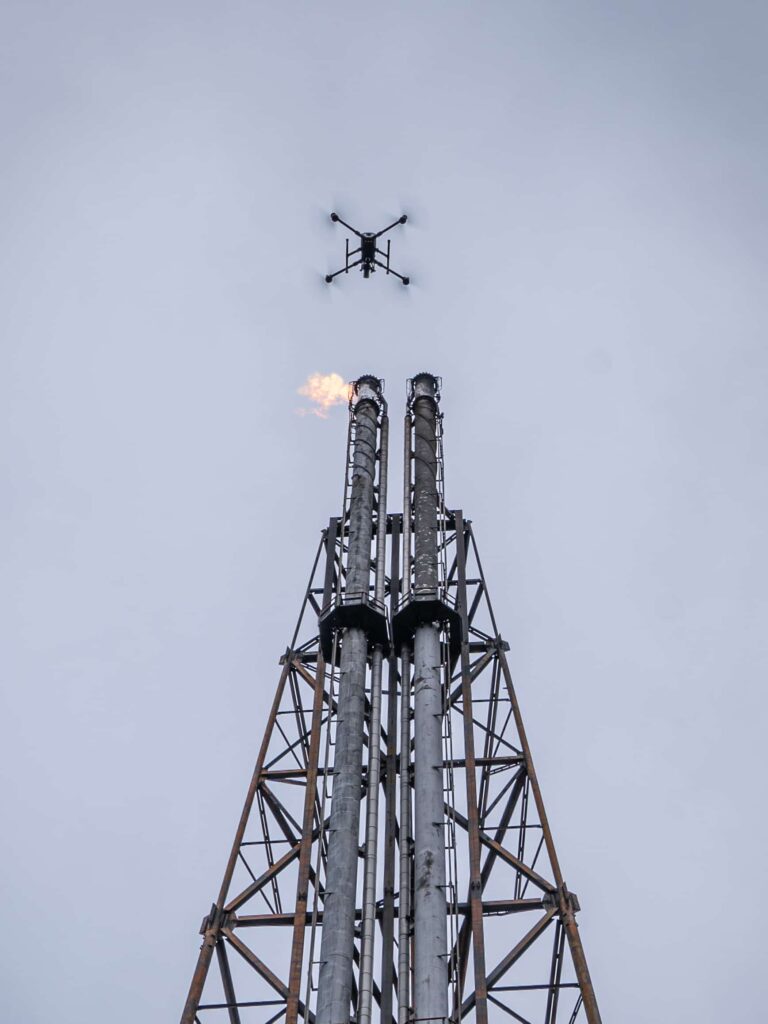 Phase One Analyzing Flare Stack Drone Inspection Cuts Costs