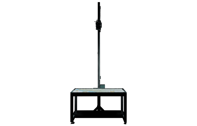 Large Format Auto Column Camera Copy Stands to digitize maps, newspapers, and drawings