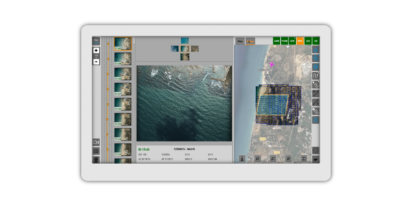 Professional analyzing aerial data from IX Suite aerial mapping software