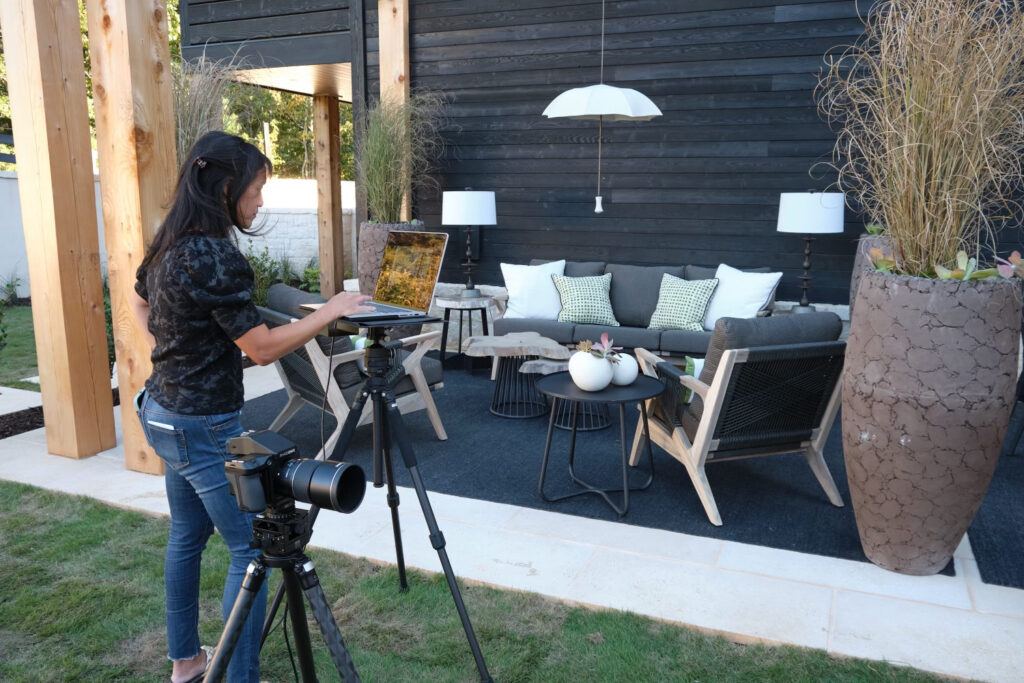 Karen Culp photography setup