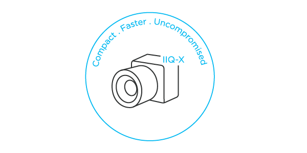 IIQ-X icon: up to 90% smaller files for aerial mapping workflows